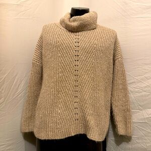 Faux turtle neck, loose fit sweater. Size XXL